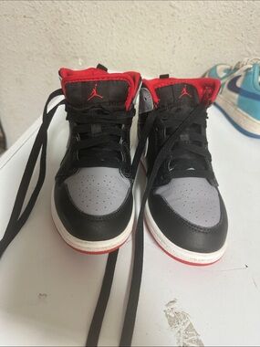 Jordan Kids High-Top Sneakers - Black/Gray/Red